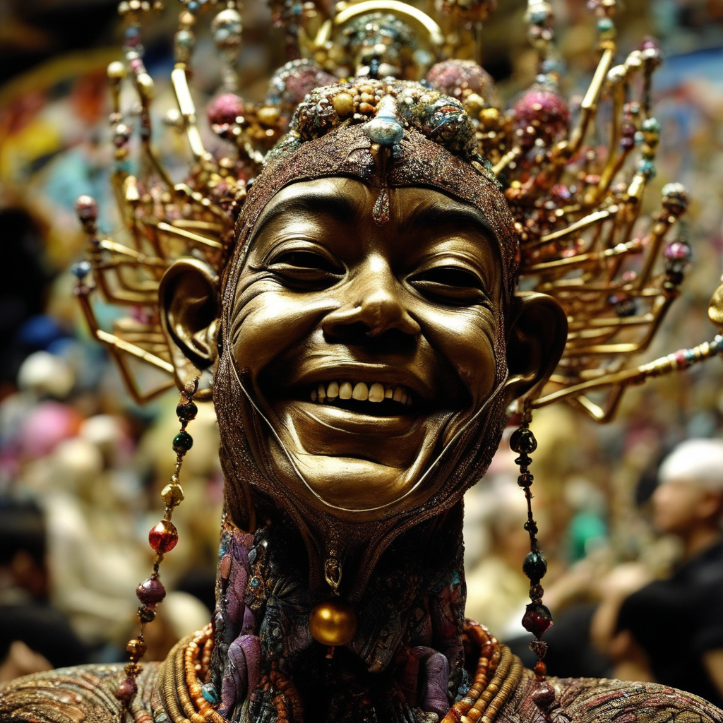 Beautiful design with perfect composition using new materials for strange artifacts in life